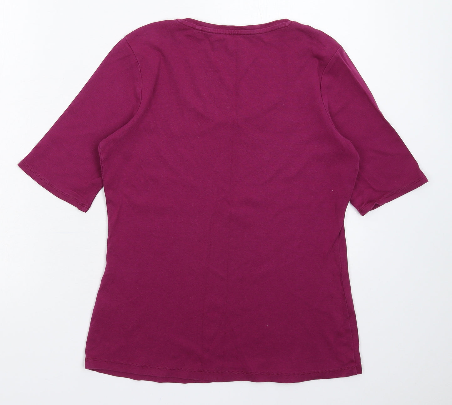 Marks and Spencer Womens Purple   Basic T-Shirt Size 14