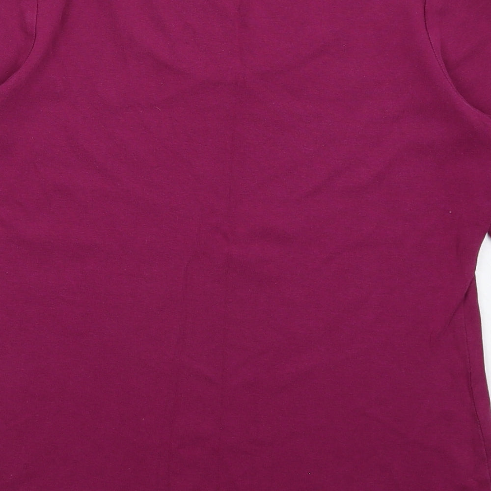 Marks and Spencer Womens Purple   Basic T-Shirt Size 14
