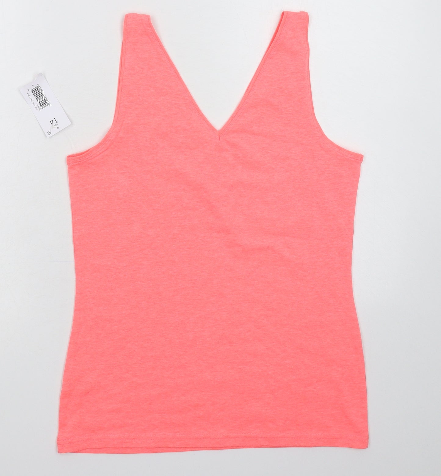 Papaya Womens Pink   Basic Tank Size 14