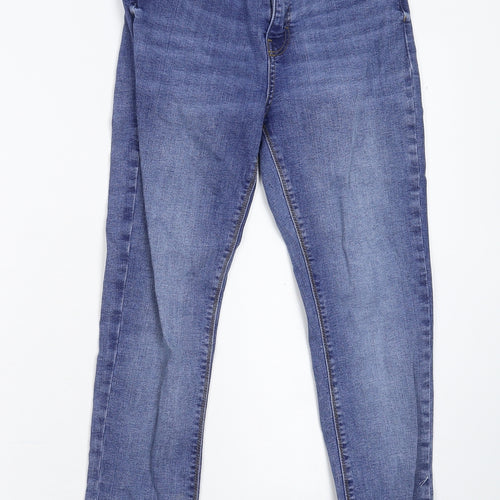 Denim & Co. Womens Blue  Denim Skinny Jeans Size 10 L27 in