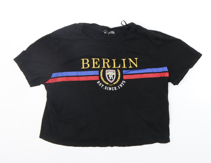 Divided Womens Black   Camisole T-Shirt Size S