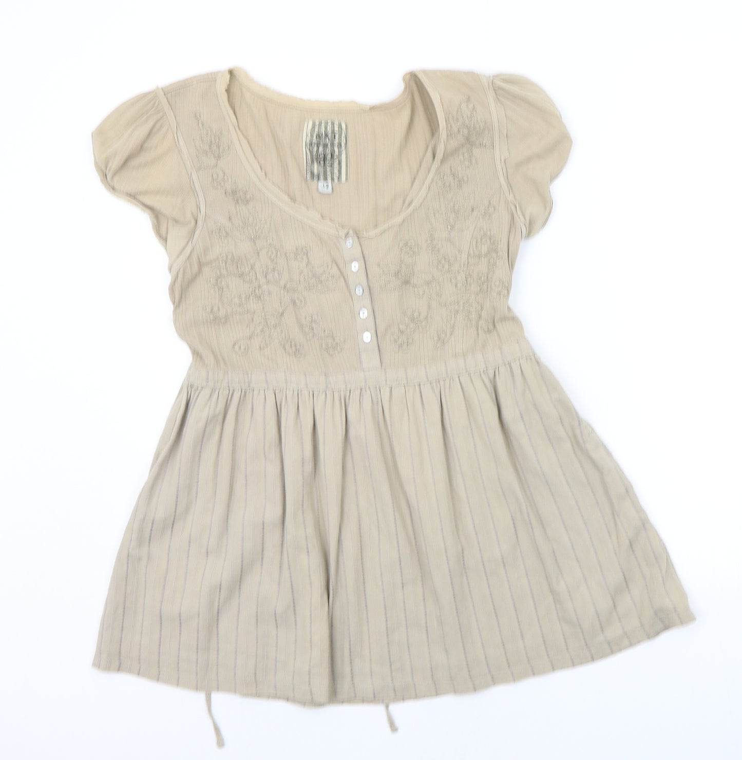 NEXT Womens Beige   T-Shirt Dress  Size 12