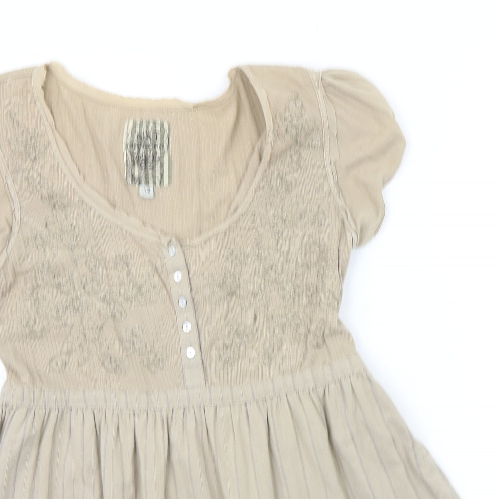 NEXT Womens Beige   T-Shirt Dress  Size 12