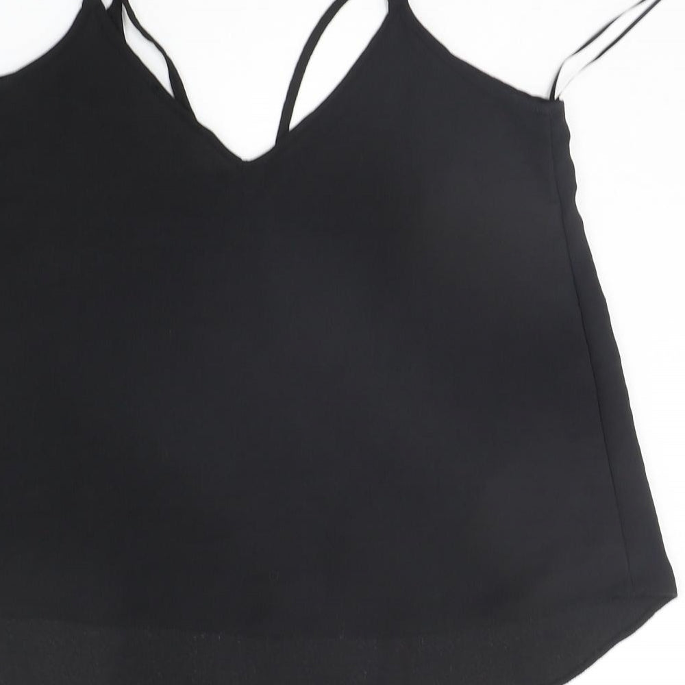Select Womens Black   Basic Tank Size 10