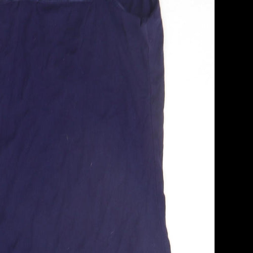 Dorothy Perkins Womens Blue Houndstooth  Basic Tank Size 8