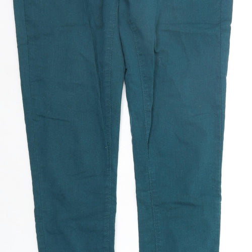 Denim & Co. Womens Green   Jegging Jeans Size 12 L27 in