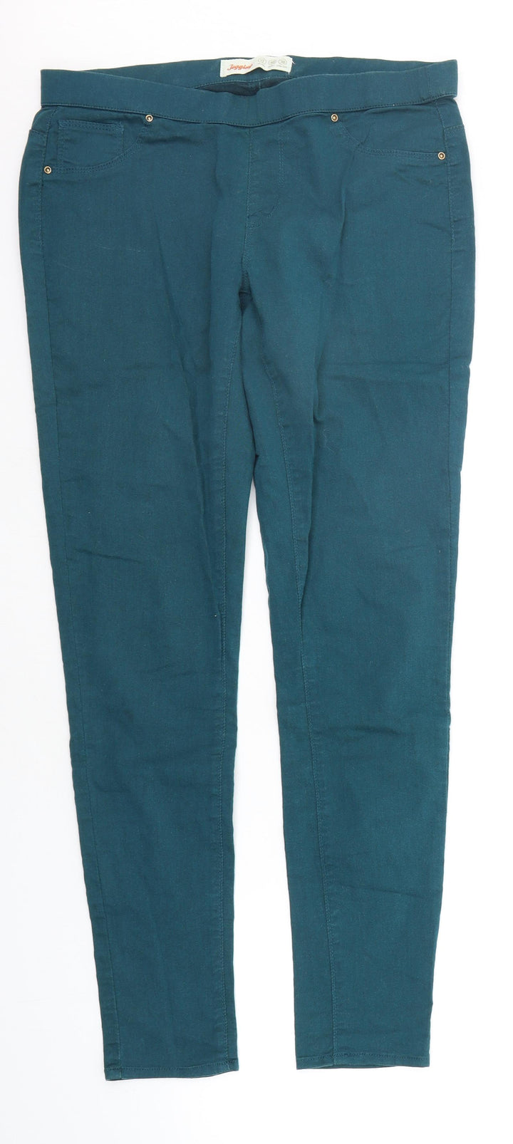 Denim & Co. Womens Green Jegging Jeans Size 12 L27 in
