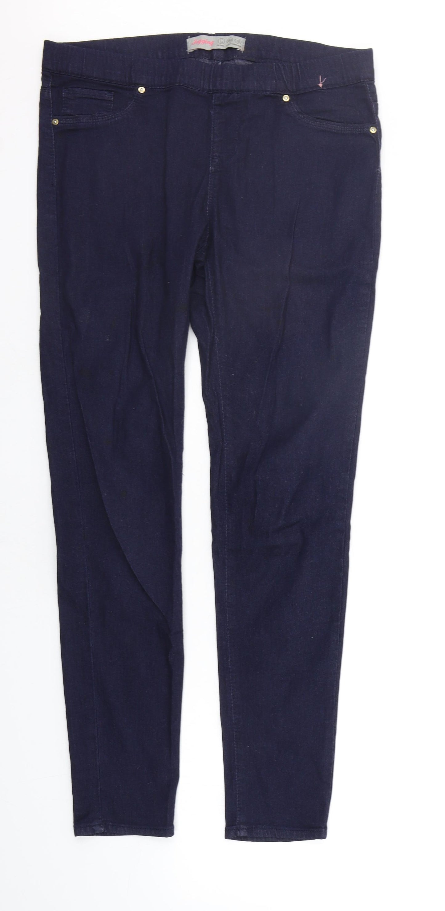 denim Co Womens Blue Ikat  Jegging Leggings Size 12 L29 in