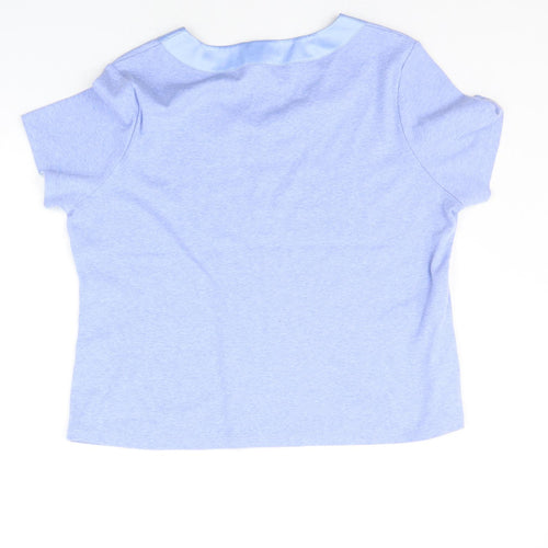county casual Womens Blue   Basic T-Shirt Size XL