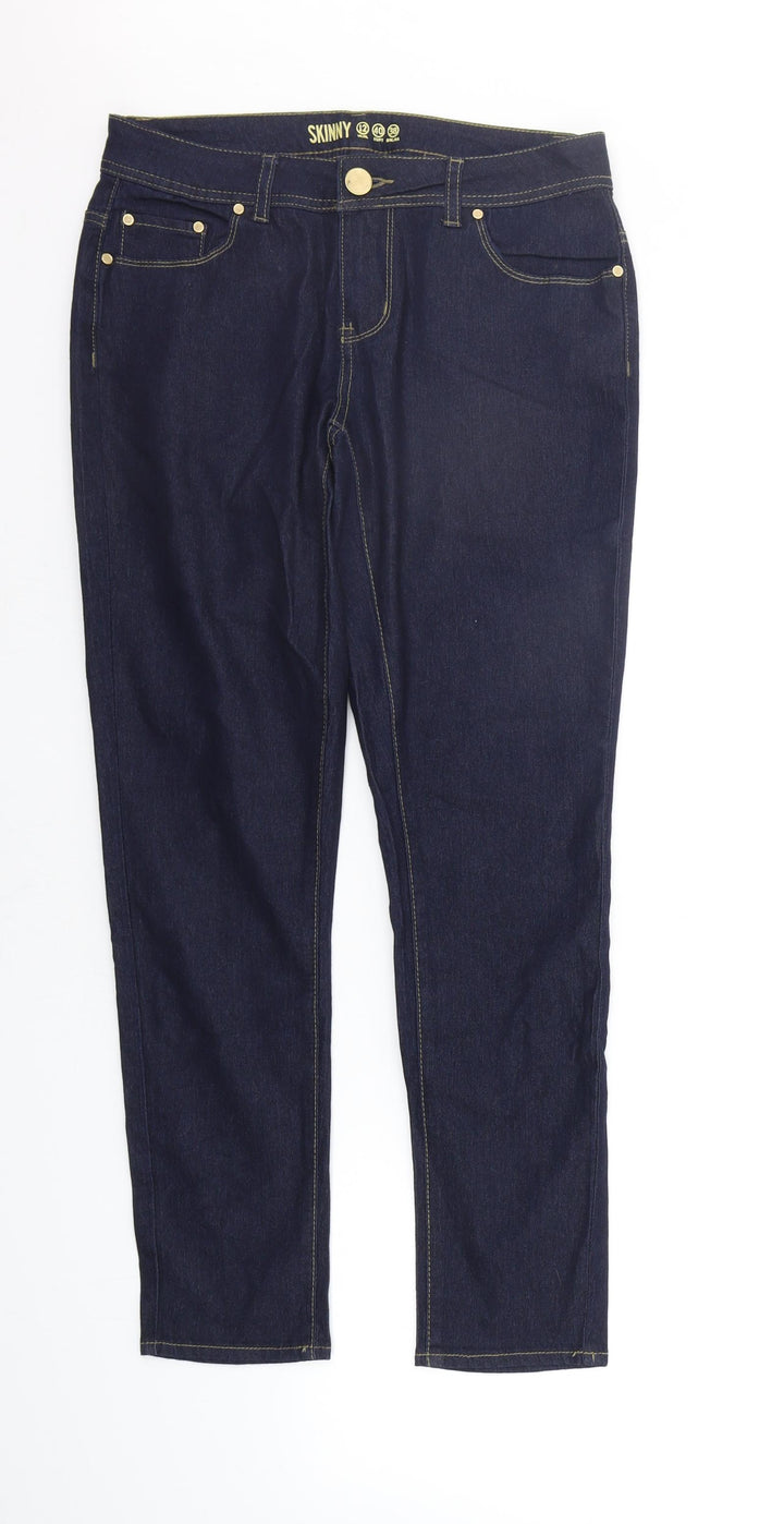 Denim & Co. Womens Blue Jegging Jeans Size 12 L26 in