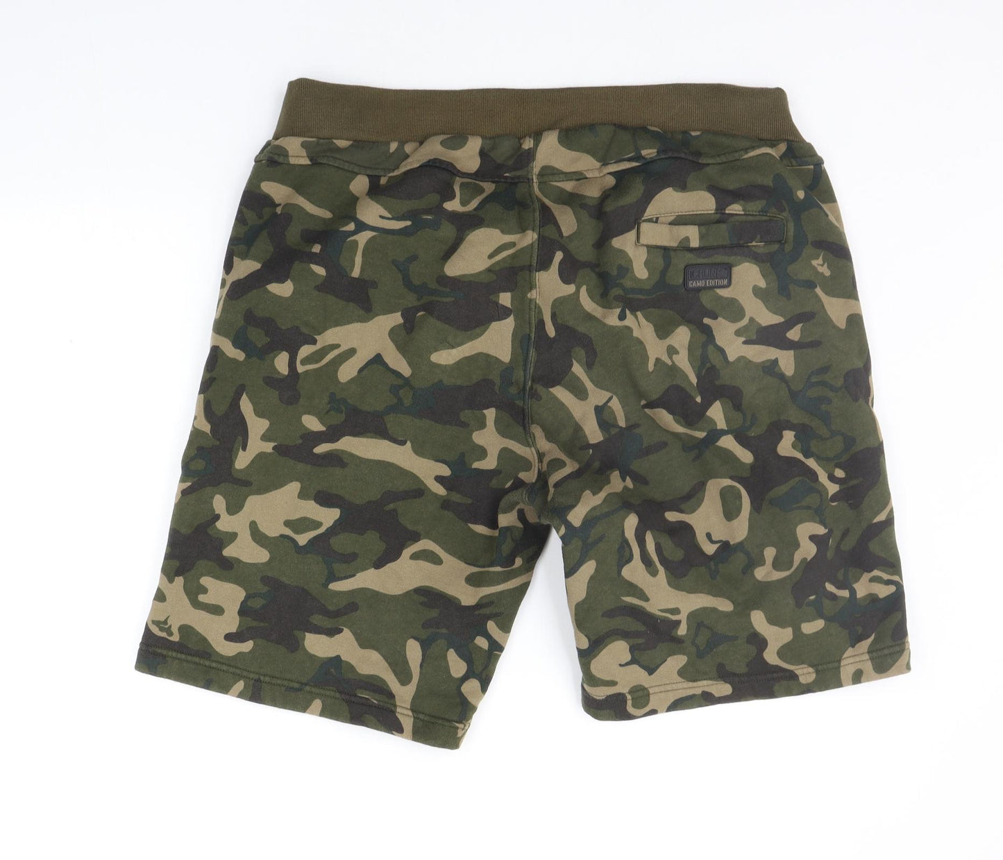 fox chukle Mens Green Camouflage  Sweat Shorts Size 2XL