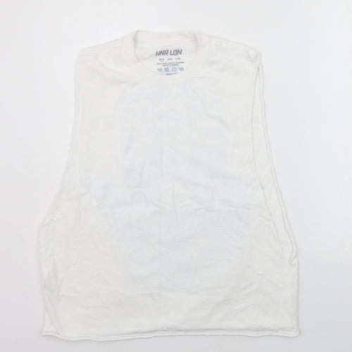 hnr lon Womens White   Basic Tank Size XS