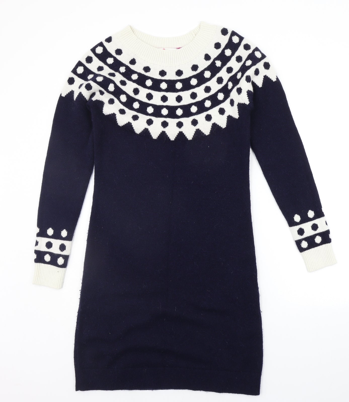 Boden Womens Blue Geometric  Jumper Dress  Size 12