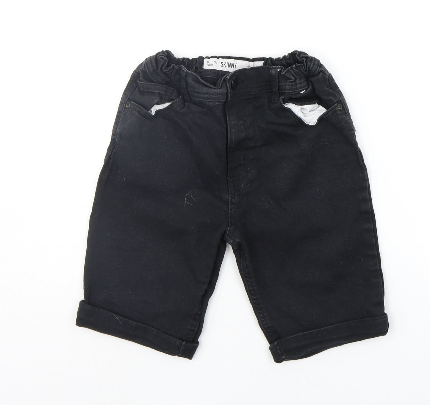 Denim & Co. Boys Grey   Chino Shorts Size 10-11 Years