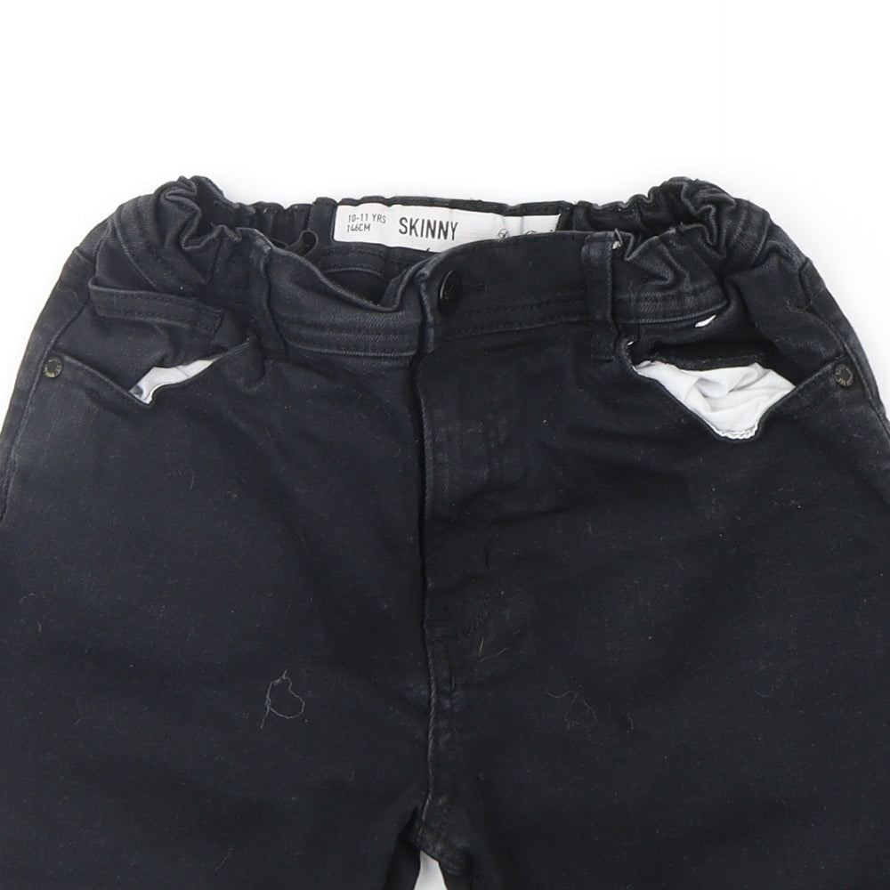 Denim & Co. Boys Grey   Chino Shorts Size 10-11 Years