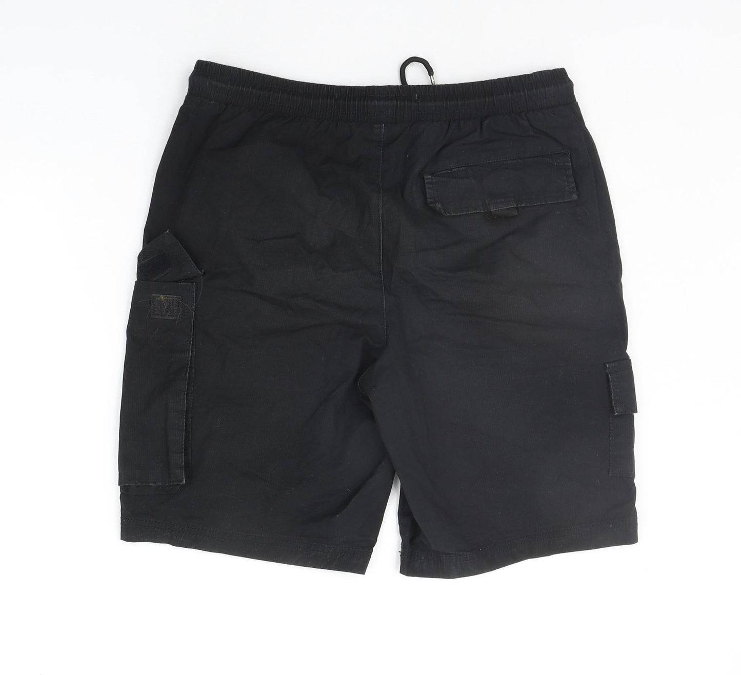 Denim & Co. Mens Black   Cargo Shorts Size S