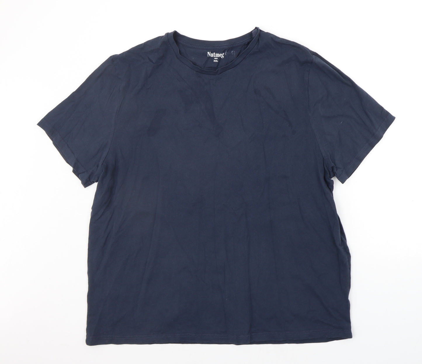 Nutmeg Mens Blue    T-Shirt Size 2XL