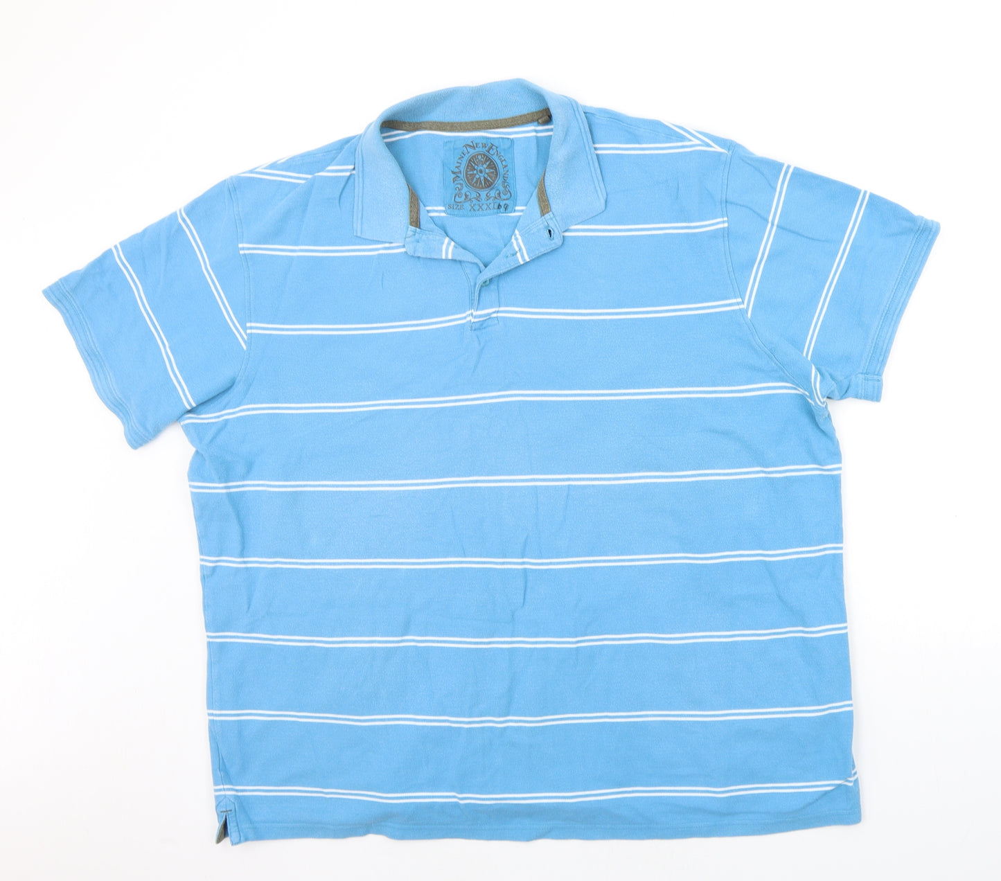 Debenhams Mens Blue Striped   Polo Size 3XL