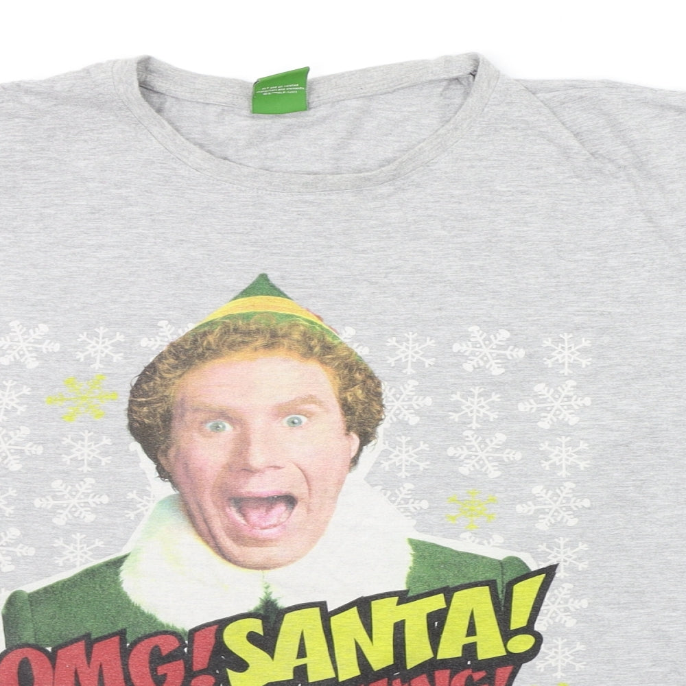 ELF Mens Grey    T-Shirt Size XL  - ELF