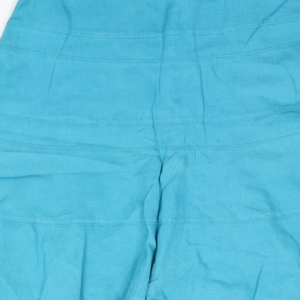 Coast Womens Blue   A-Line Skirt Size 10