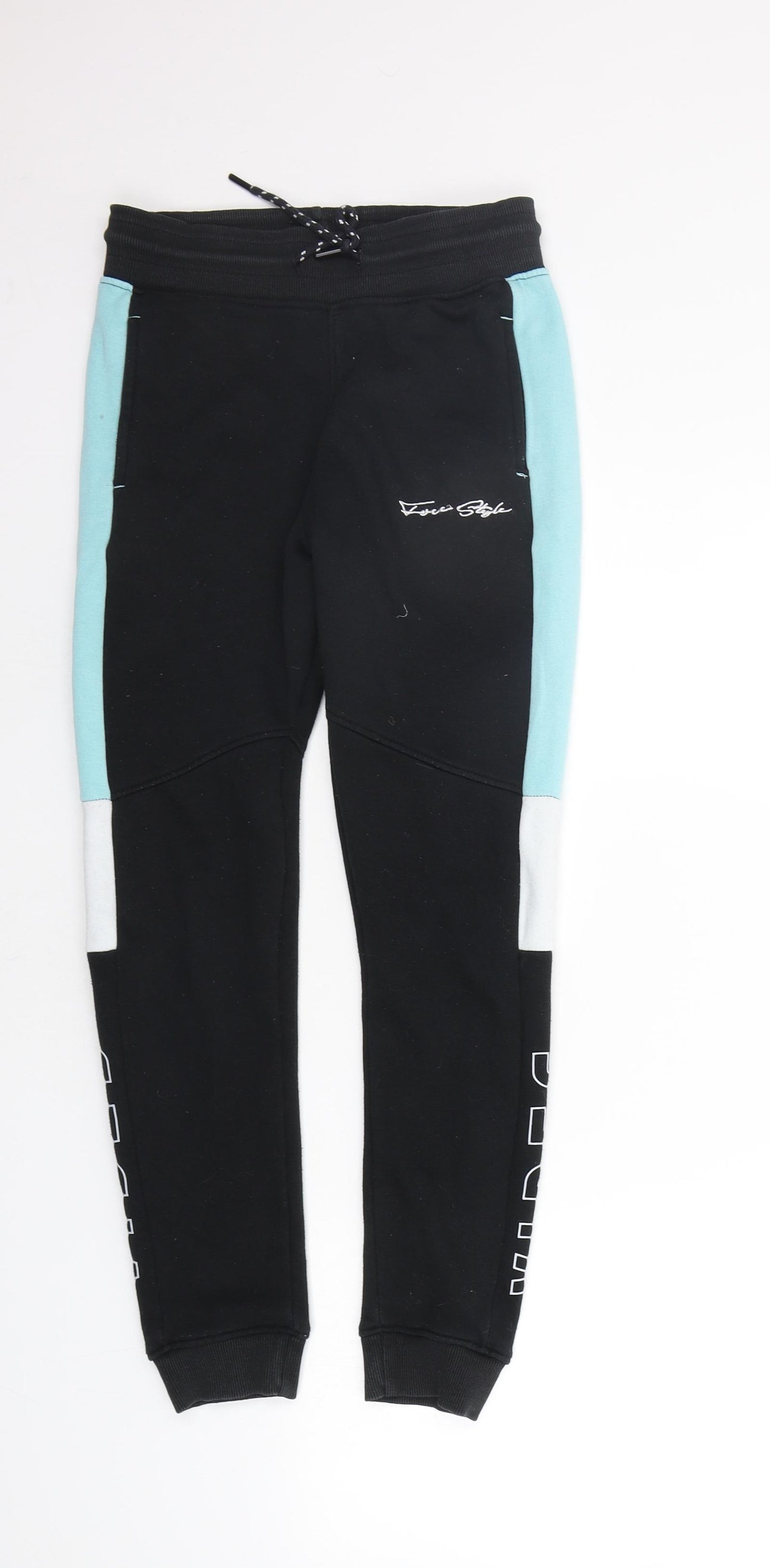 George Boys Black   Jogger Trousers Size 11-12 Years