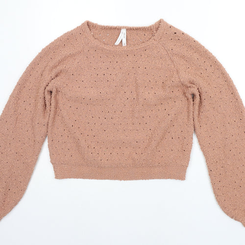 Dreamers Womens Orange   Pullover Jumper Size XS