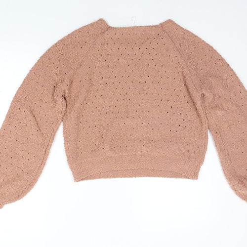 Dreamers Womens Orange   Pullover Jumper Size XS