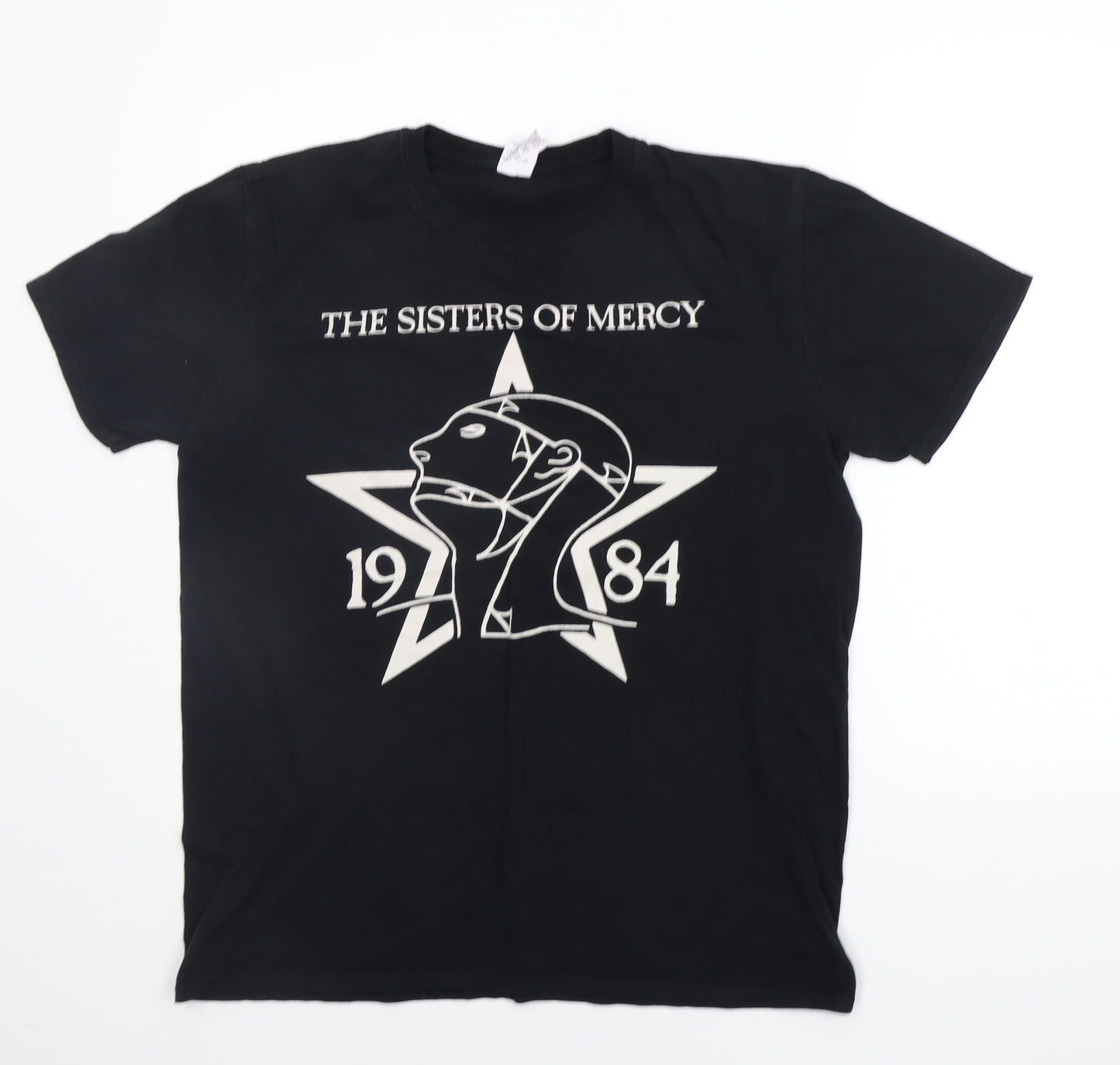 Gildan Mens Black    T-Shirt Size L