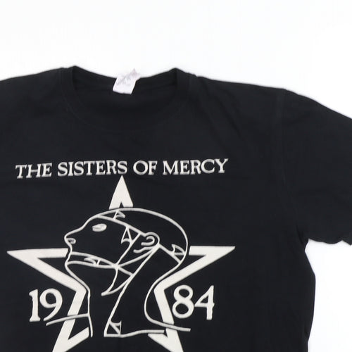 Gildan Mens Black    T-Shirt Size L