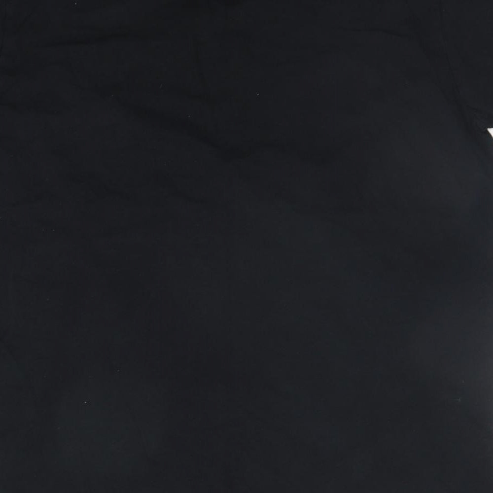 Gildan Mens Black    T-Shirt Size L