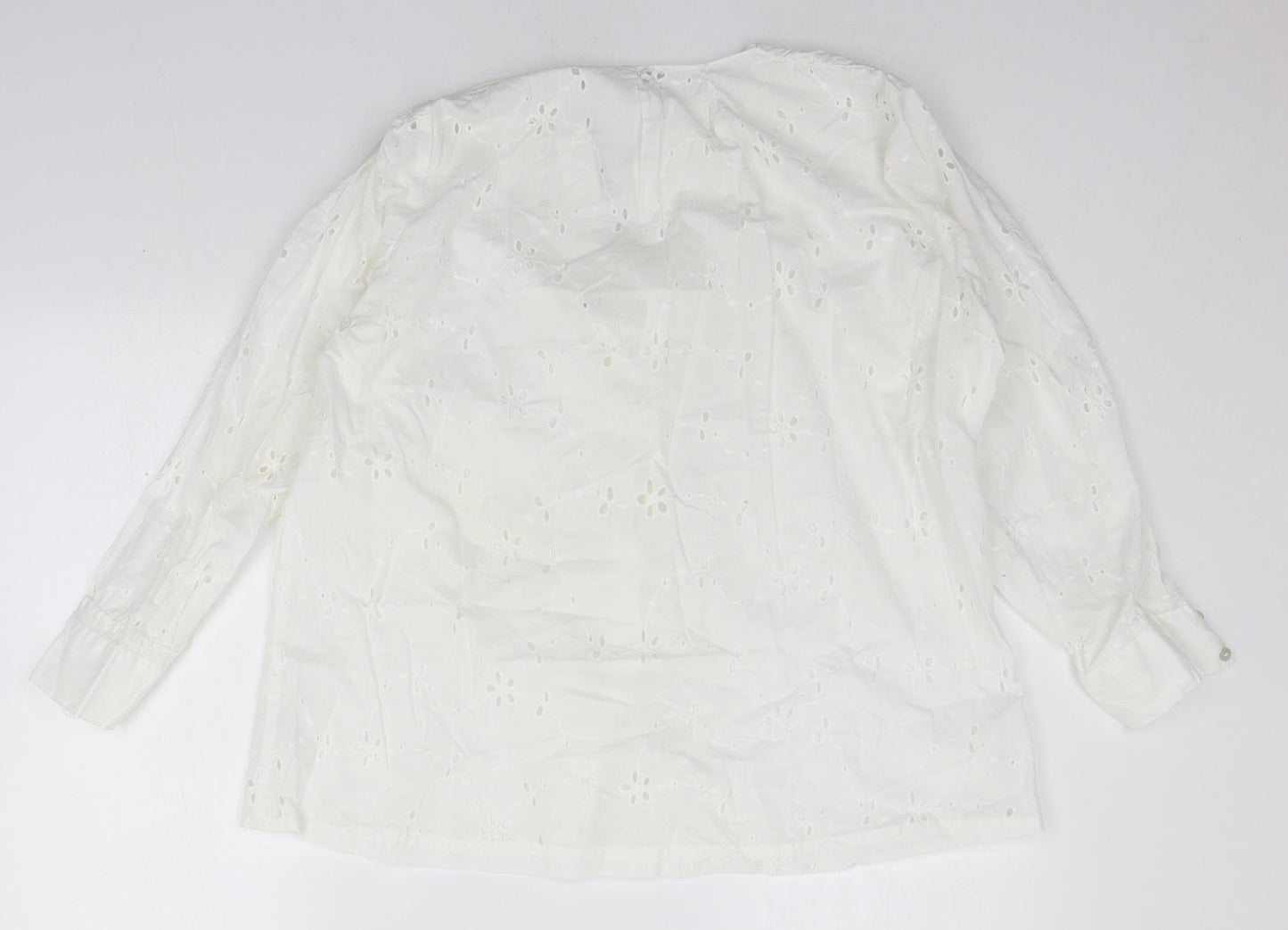 marisota Womens White   Basic Button-Up Size 18