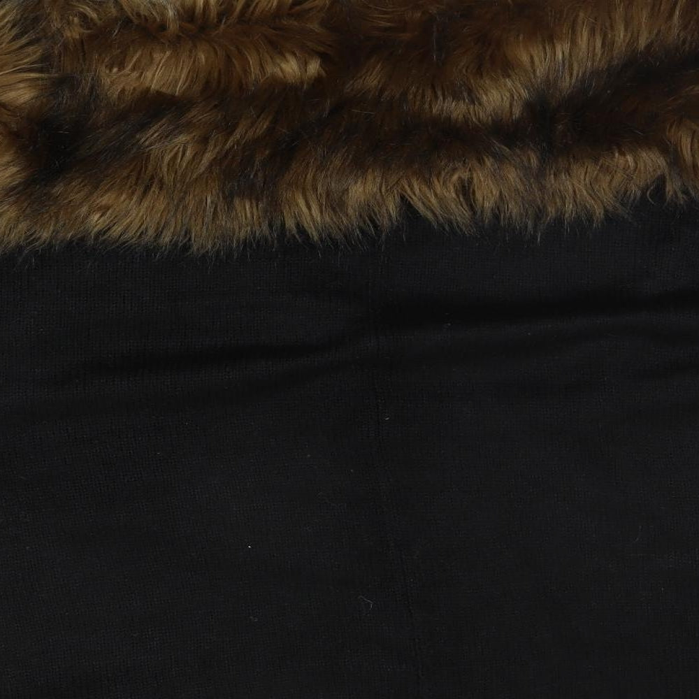 Atmosphere Womens Black   Cardigan Jumper One Size  - FAUX FUR