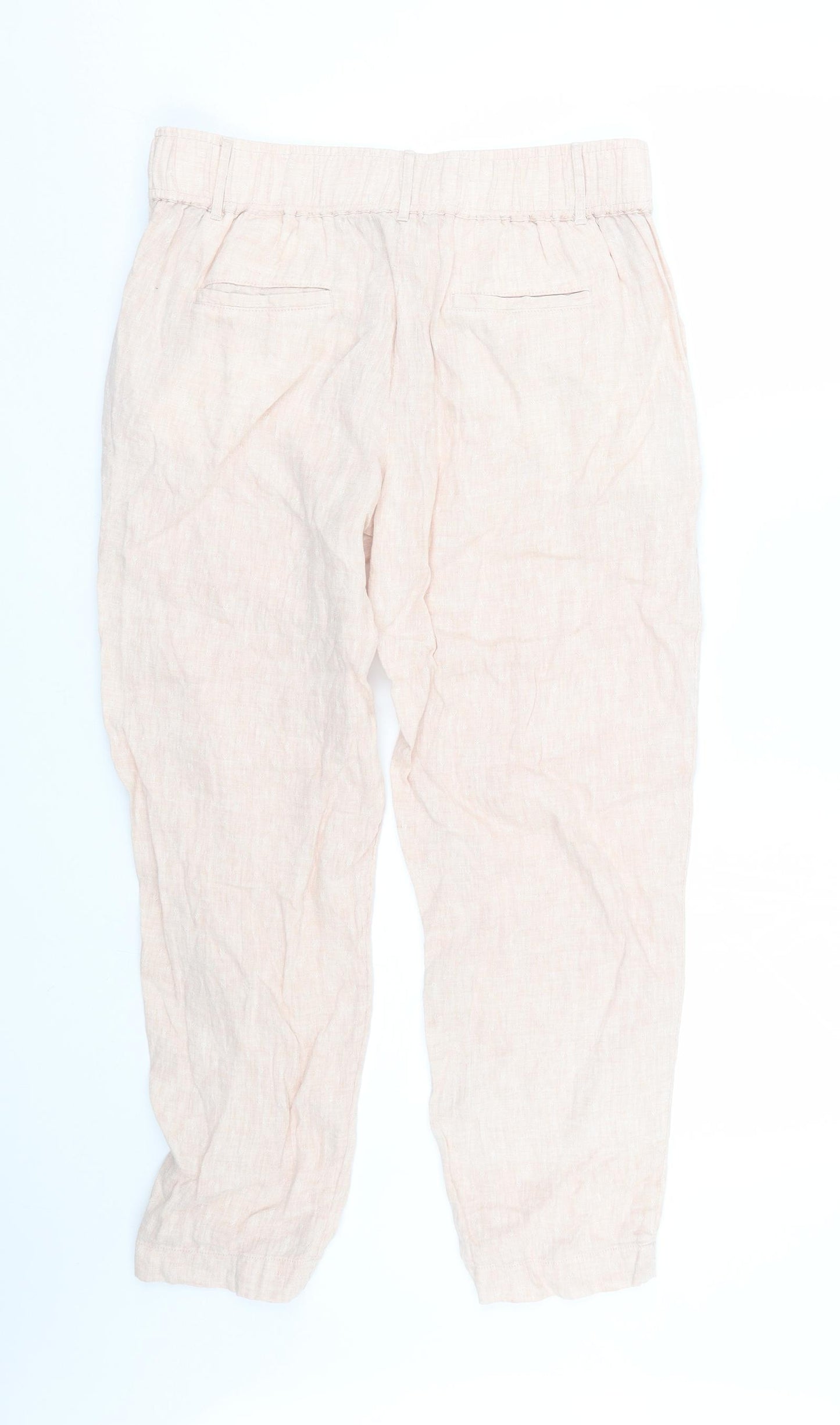 M&S Womens Pink   Capri Trousers Size 12 L25 in