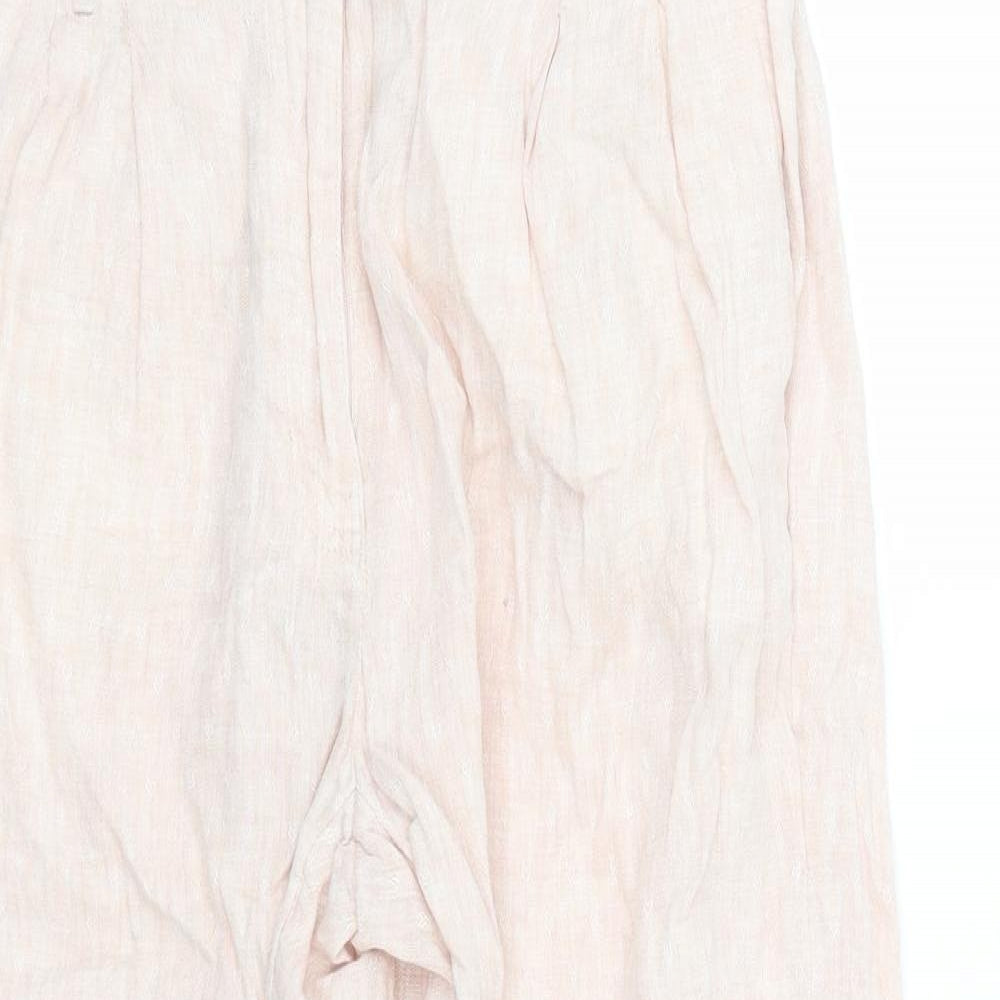 M&S Womens Pink   Capri Trousers Size 12 L25 in