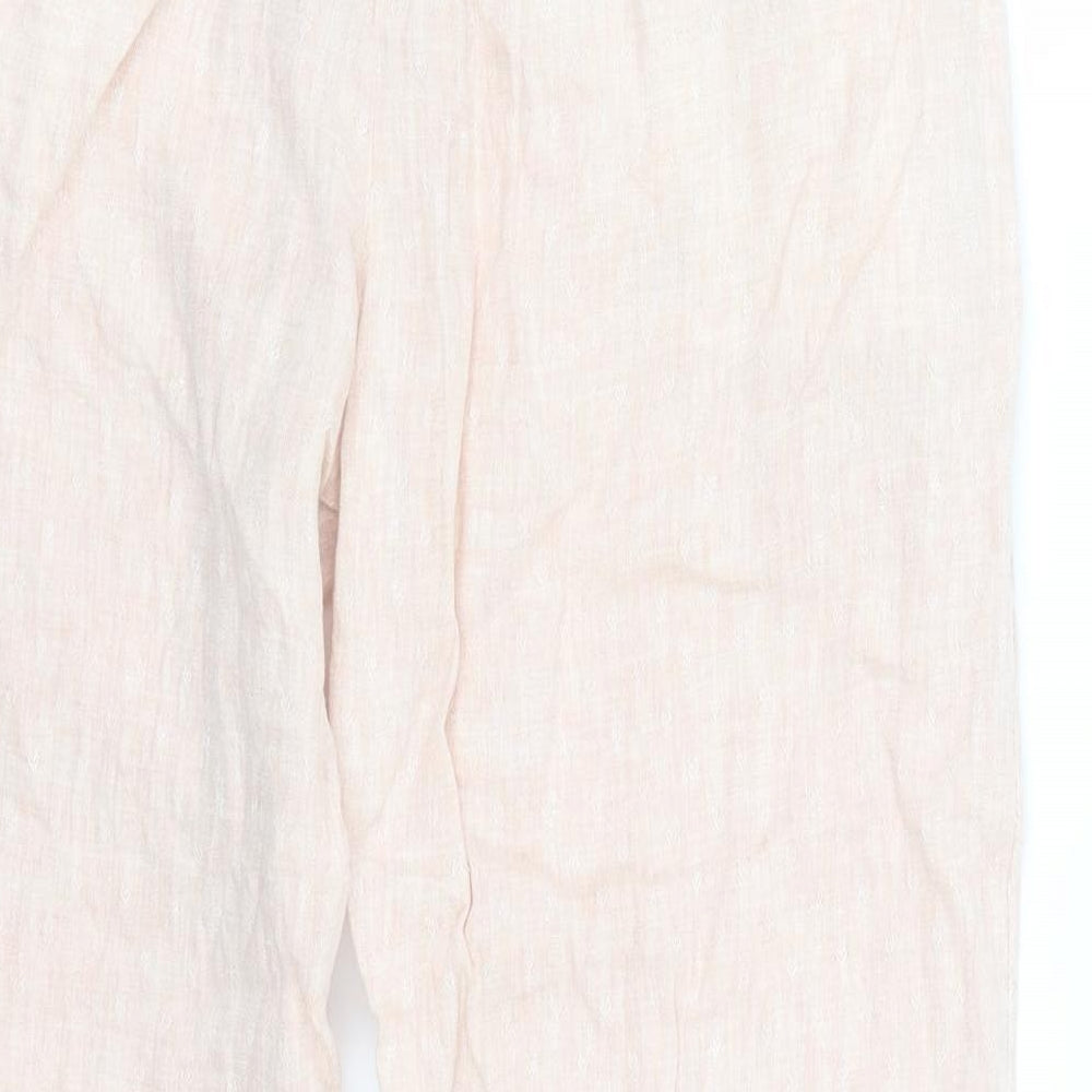 M&S Womens Pink   Capri Trousers Size 12 L25 in