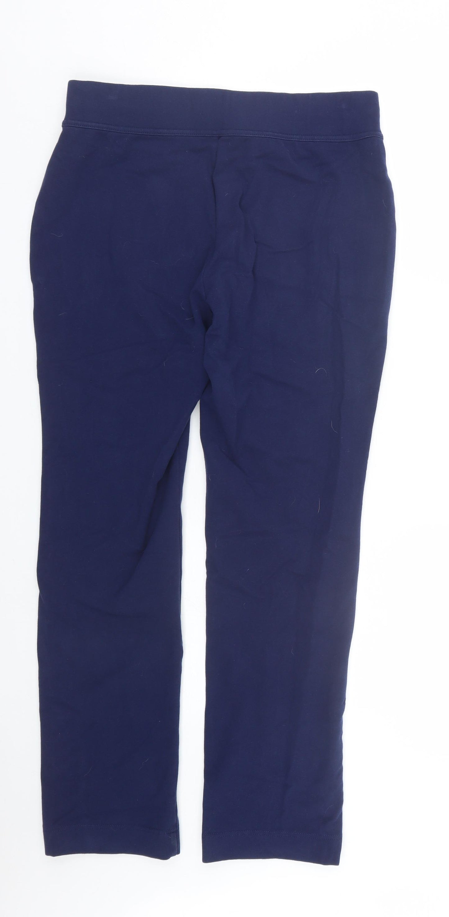Lands End Womens Blue   Cropped Trousers Size M L27 in