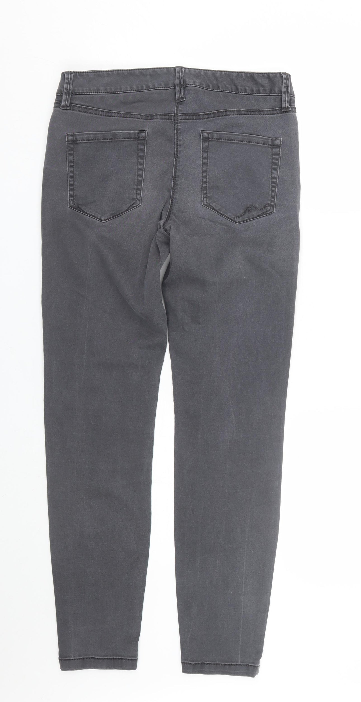 NEXT Womens Grey  Denim Skinny Jeans Size 8 L29 in