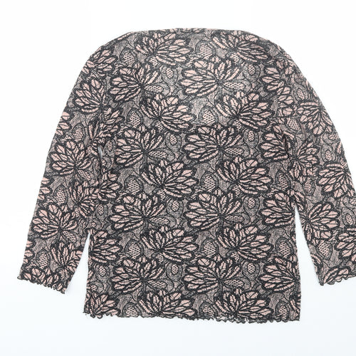 NEXT Womens Pink Floral  Basic T-Shirt Size 10