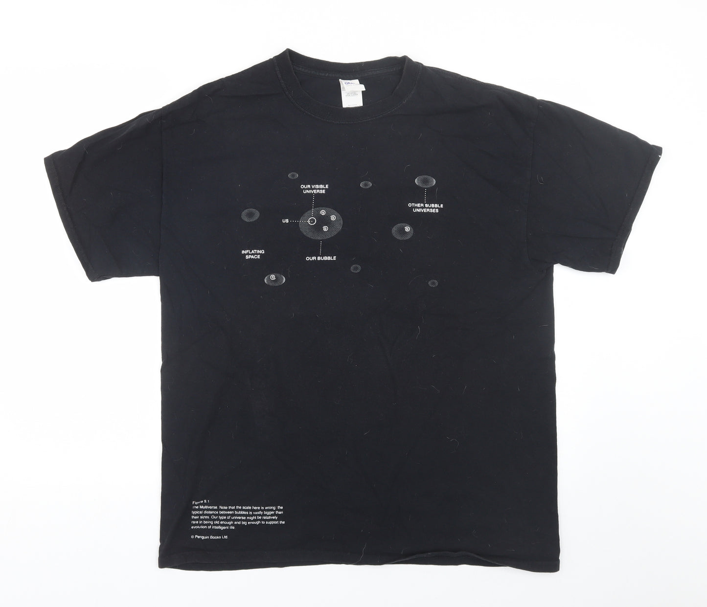 Gildan Mens Black    T-Shirt Size L  - Brian Cox 2017