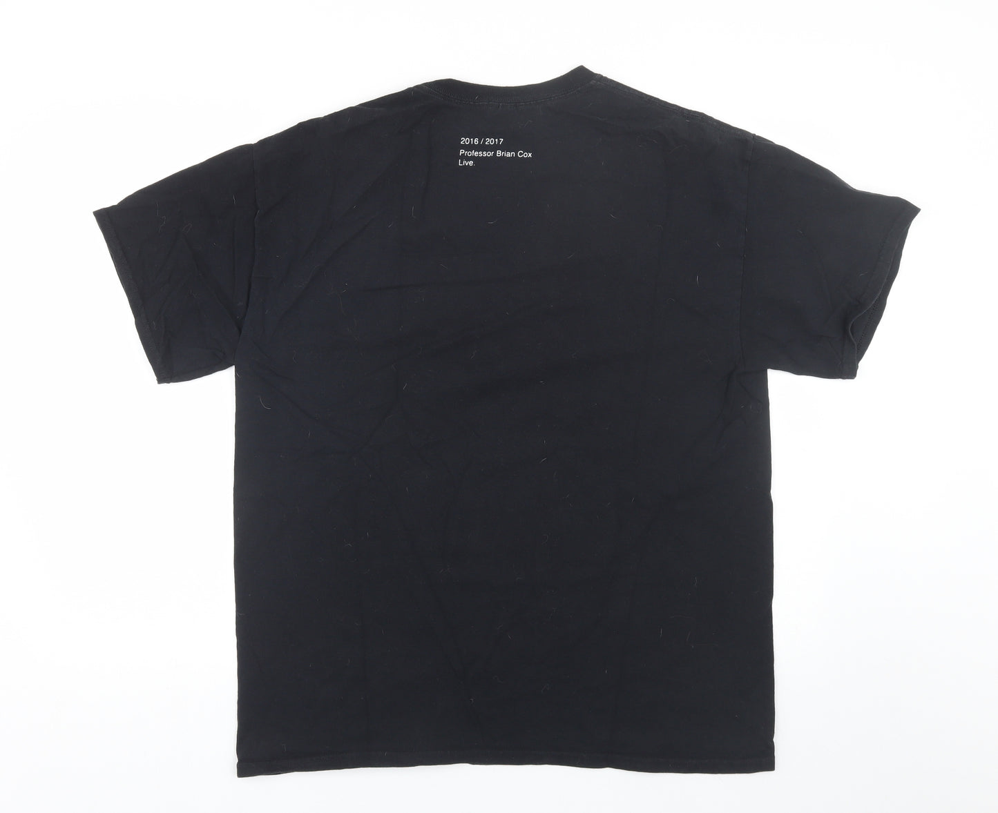 Gildan Mens Black    T-Shirt Size L  - Brian Cox 2017