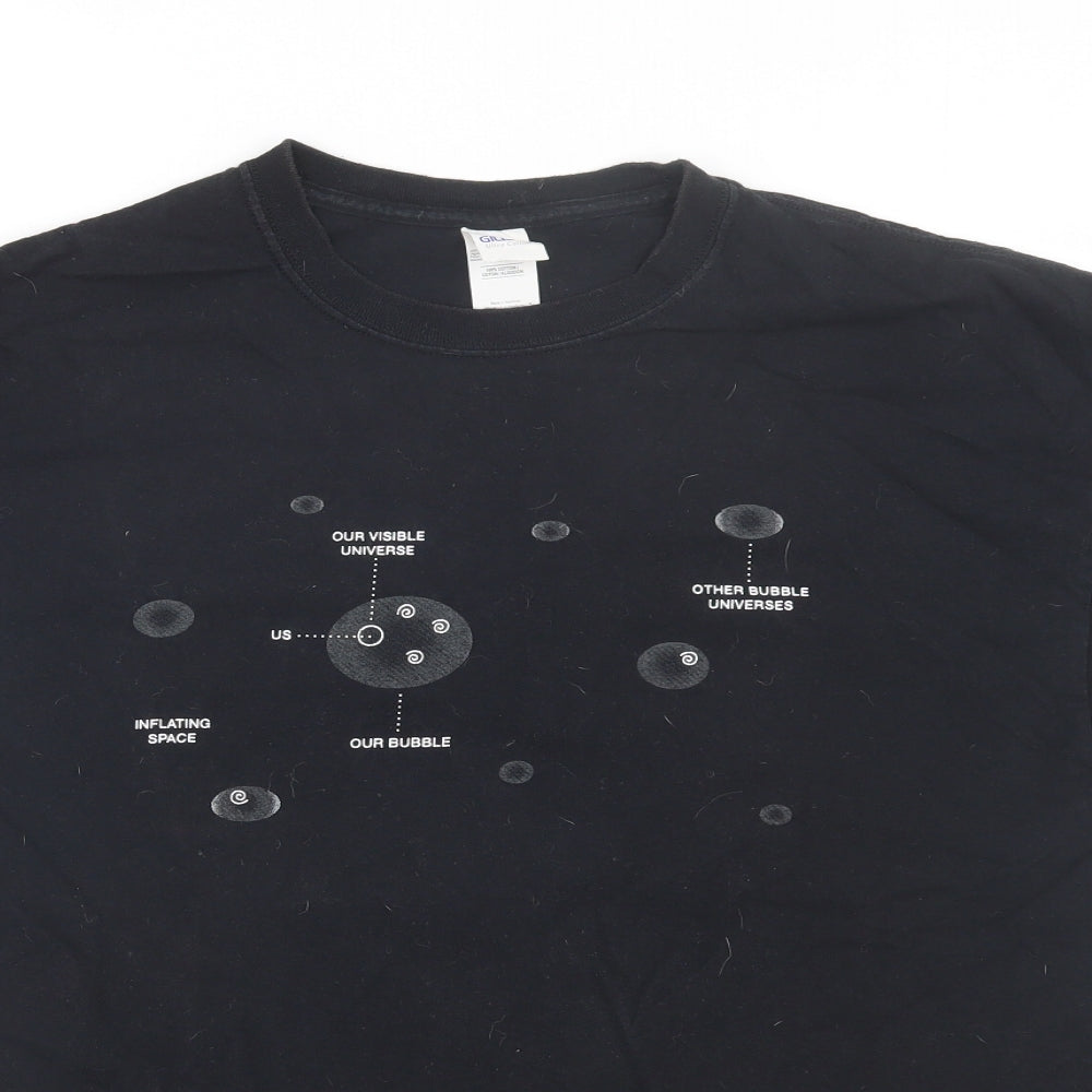 Gildan Mens Black    T-Shirt Size L  - Brian Cox 2017