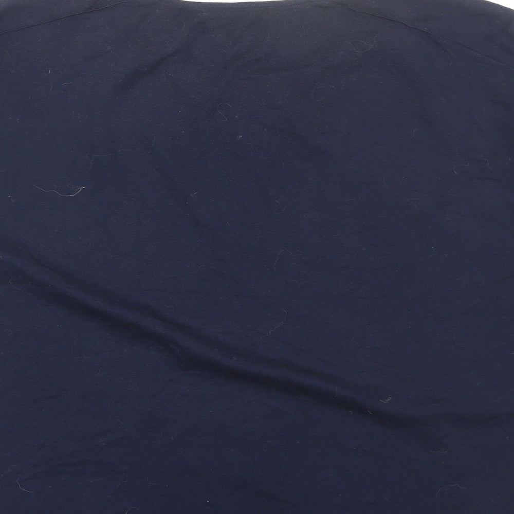 M&S Womens Blue Animal Print  Basic T-Shirt Size 16
