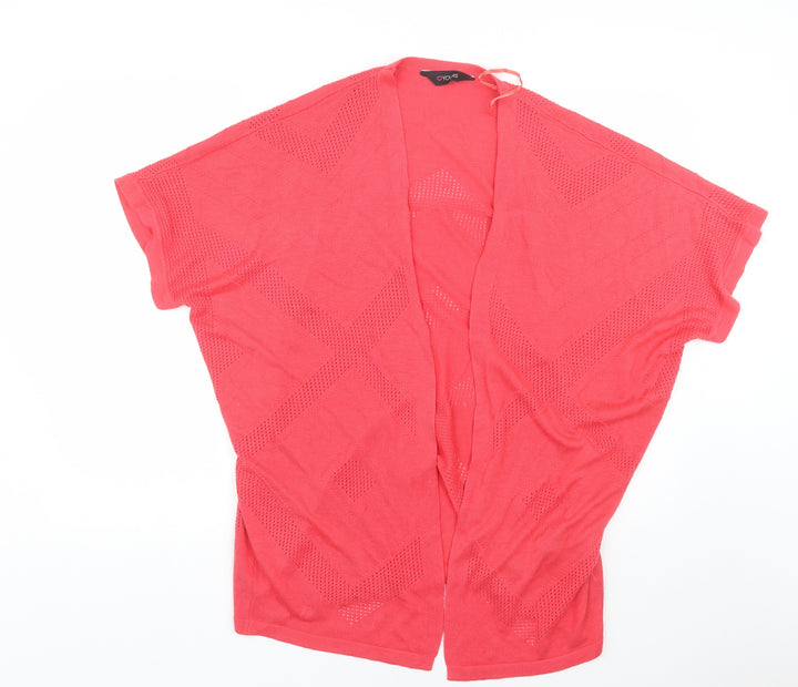 Love yours Womens Red Cardigan Jumper Size 16