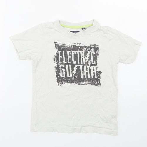 Blue Seven Boys White   Basic T-Shirt Size 5 Years