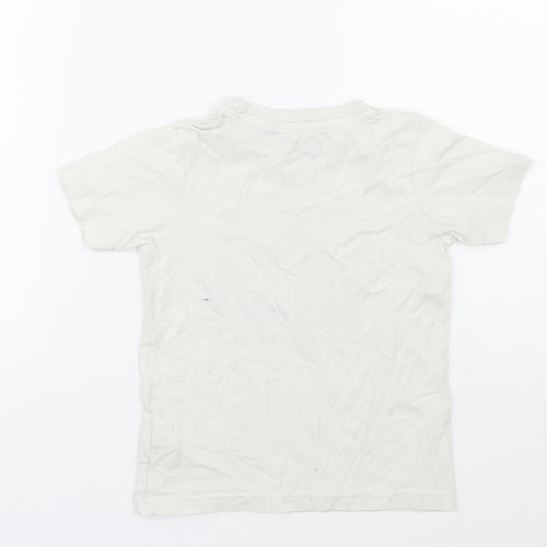 Blue Seven Boys White   Basic T-Shirt Size 5 Years