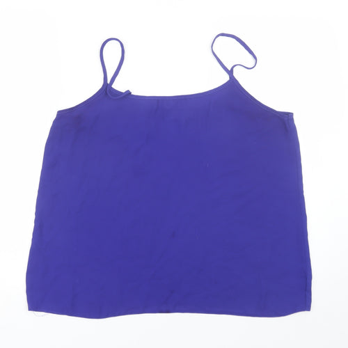 Papaya Womens Blue   Basic Tank Size 16