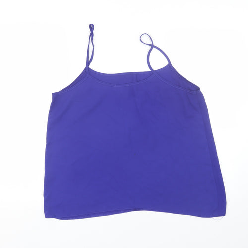 Papaya Womens Blue   Basic Tank Size 16