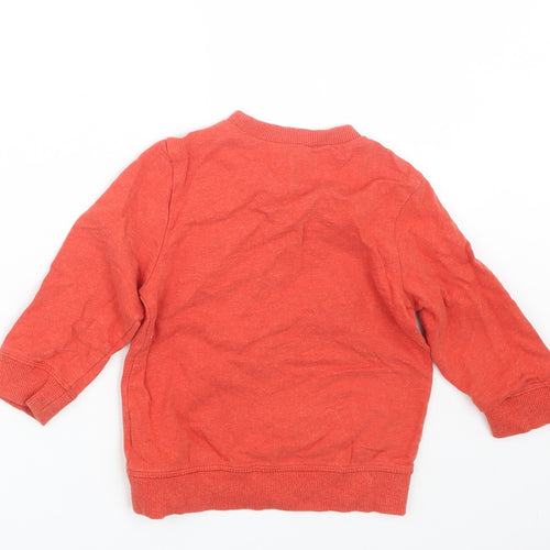 Mothercare Boys Red   Pullover Jumper Size 12-18 Months
