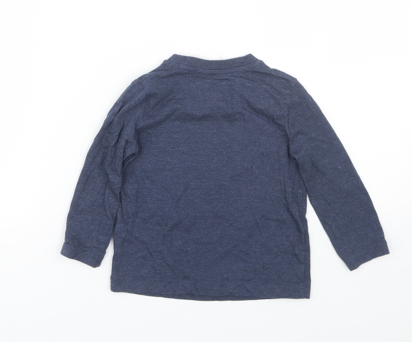 F&F Boys Blue   Basic T-Shirt Size 12-18 Months  - Space