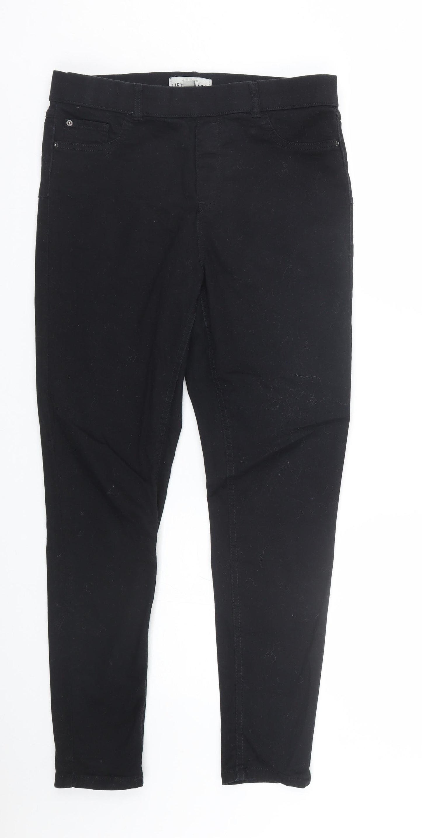 New Look Womens Black  Denim Jegging Jeans Size 14 L27 in